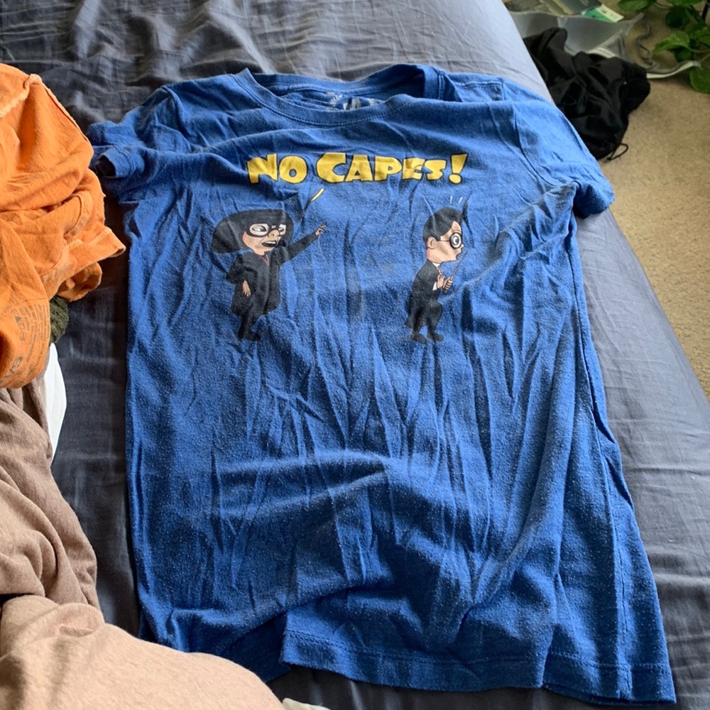 Blue no capes shirt